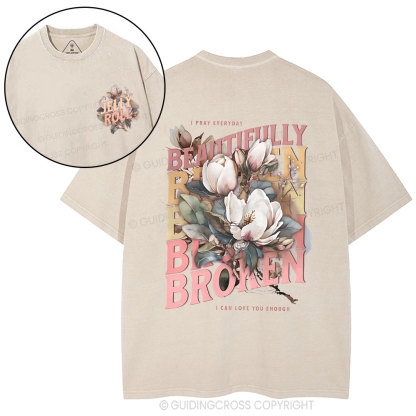 I Pray Everyday Christian Washed T-Shirt