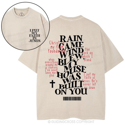 I Put My Faith In Jesus Christian Washed T-Shirt