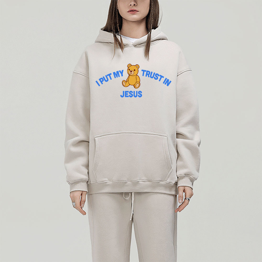 I Put My Trust In Jesus Christian Fleece Hoodie Set