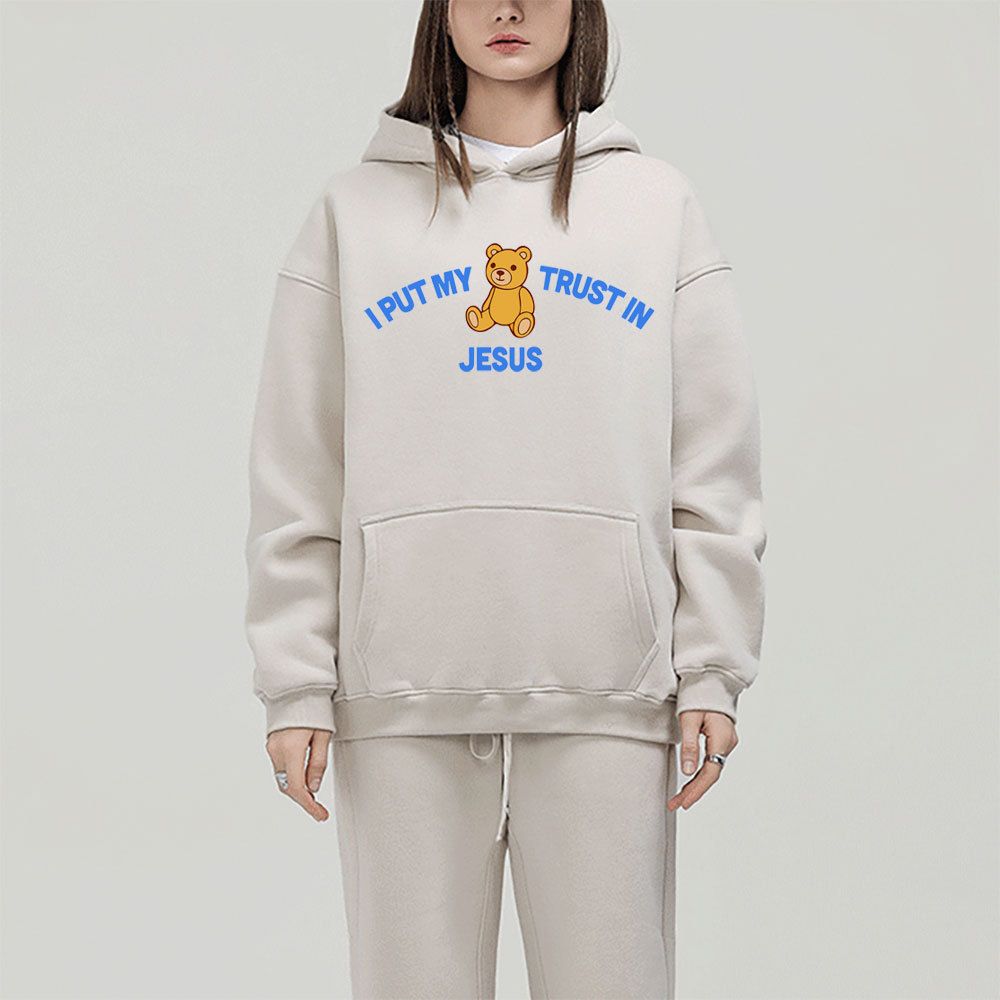I Put My Trust In Jesus Christian Fleece Hoodie Set
