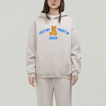 I Put My Trust In Jesus Christian Fleece Hoodie Set