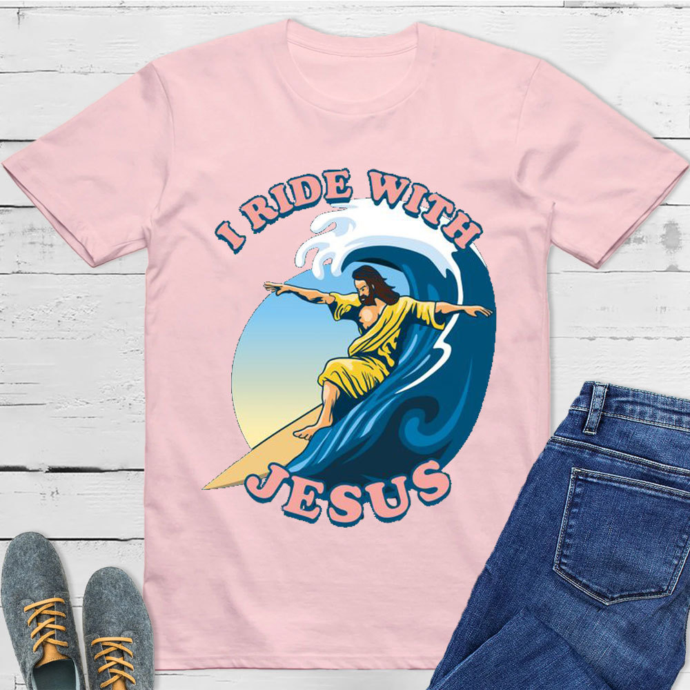 I Ride With Jesus Christian T-Shirt
