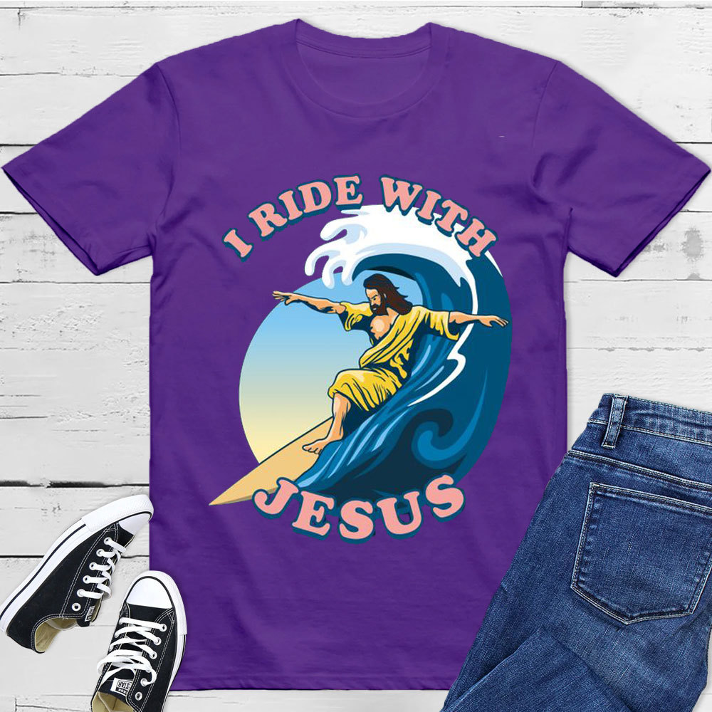 I Ride With Jesus Christian T-Shirt