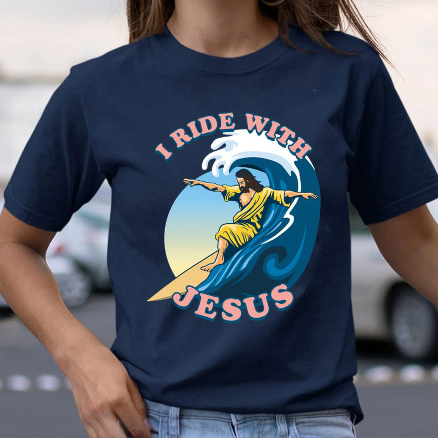 I Ride With Jesus Christian T-Shirt