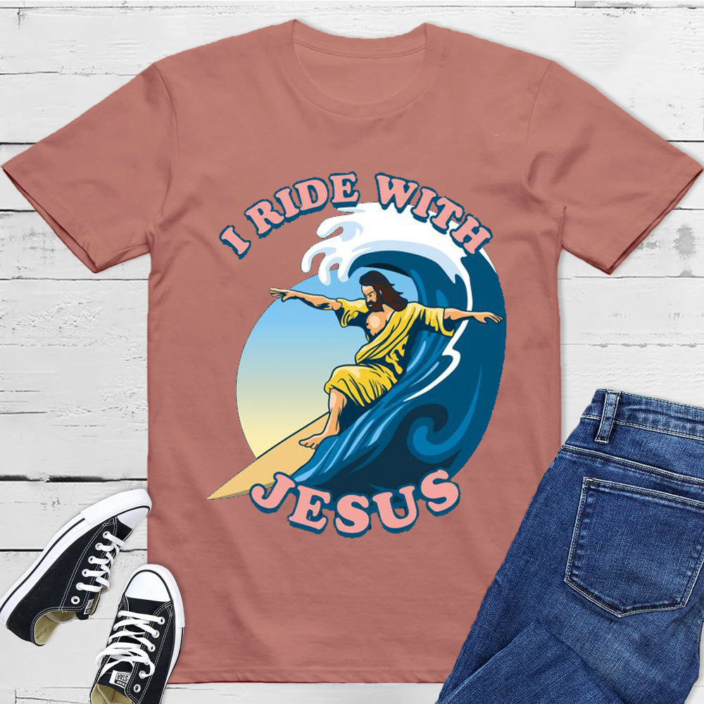 I Ride With Jesus Christian T-Shirt