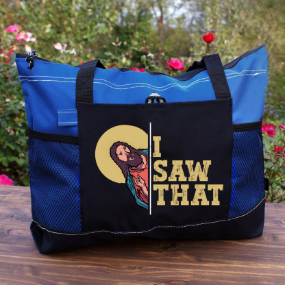 I Saw That Christian Tote Bag 