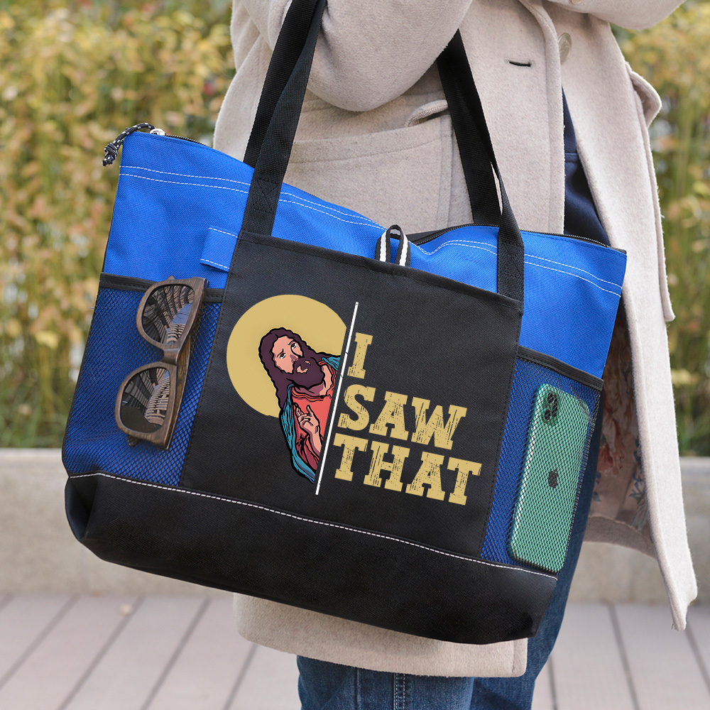 I Saw That Christian Tote Bag 