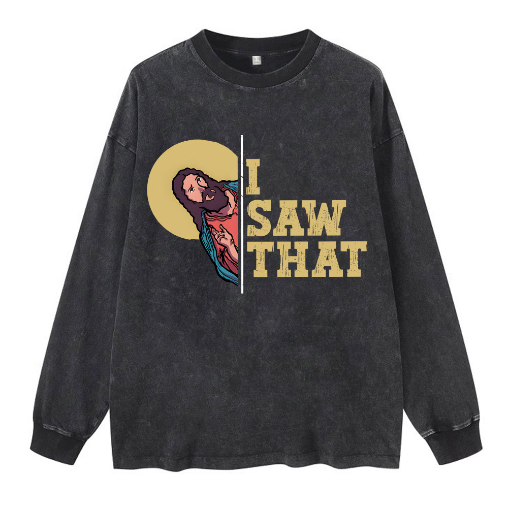 Sample Washed Long Sleeve T-Shirt Sale - GuidingCross