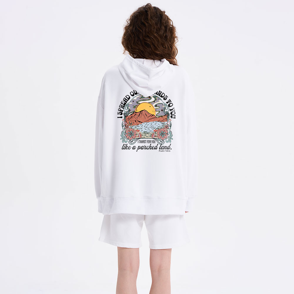 I Spread Our My Hands To You Classic Christian Hoodie