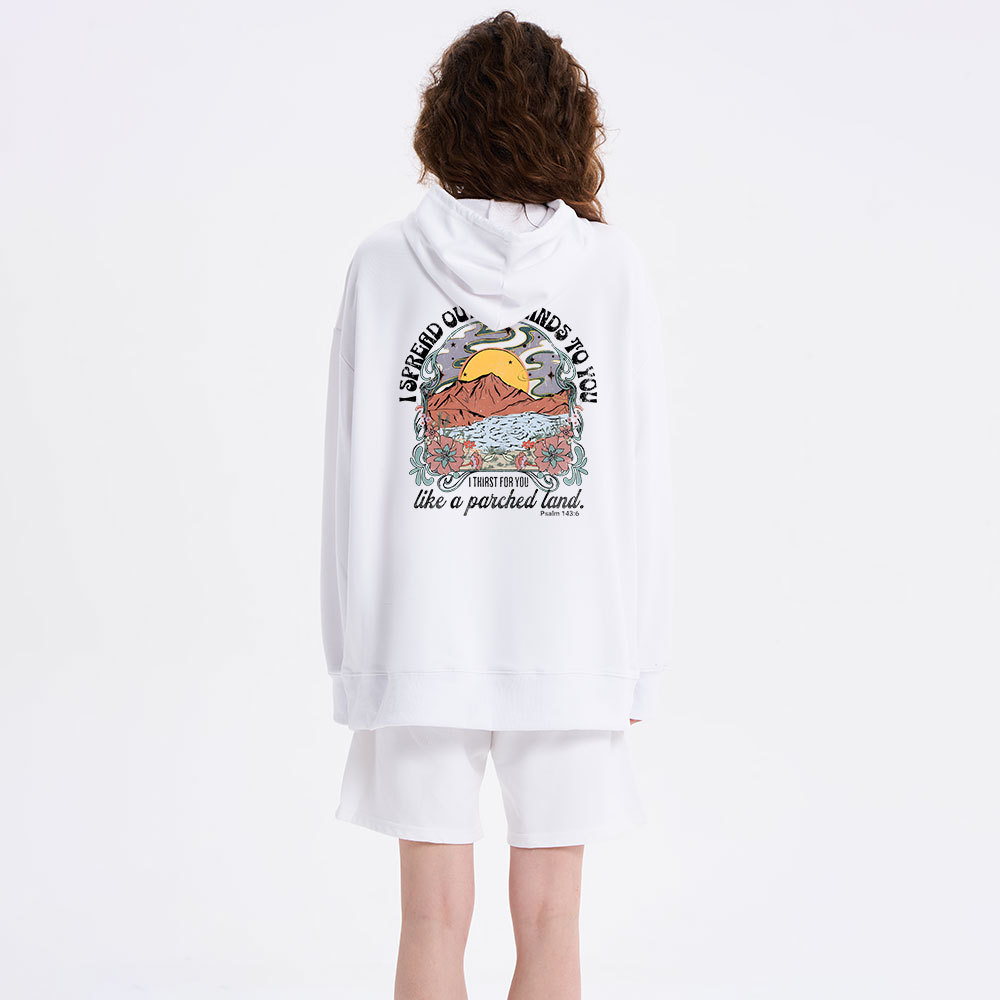 I Spread Our My Hands To You Classic Christian Hoodie