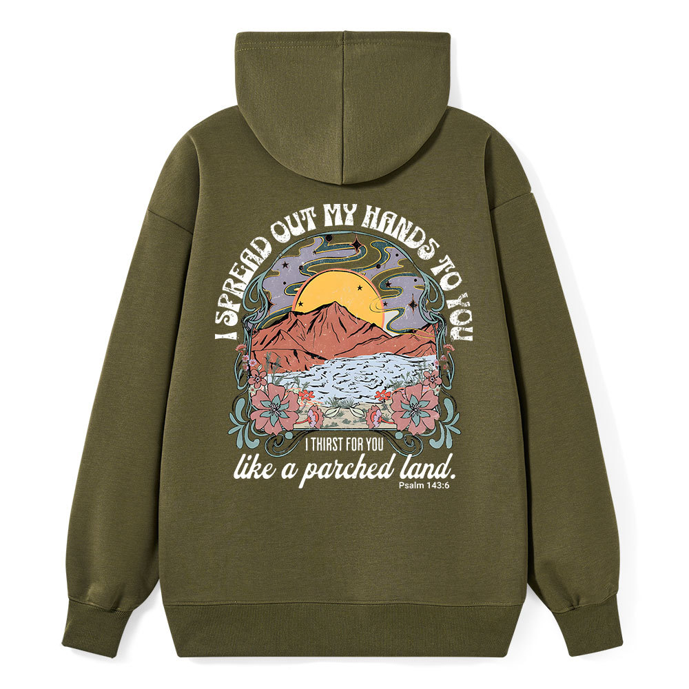 I Spread Our My Hands To You Classic Christian Hoodie