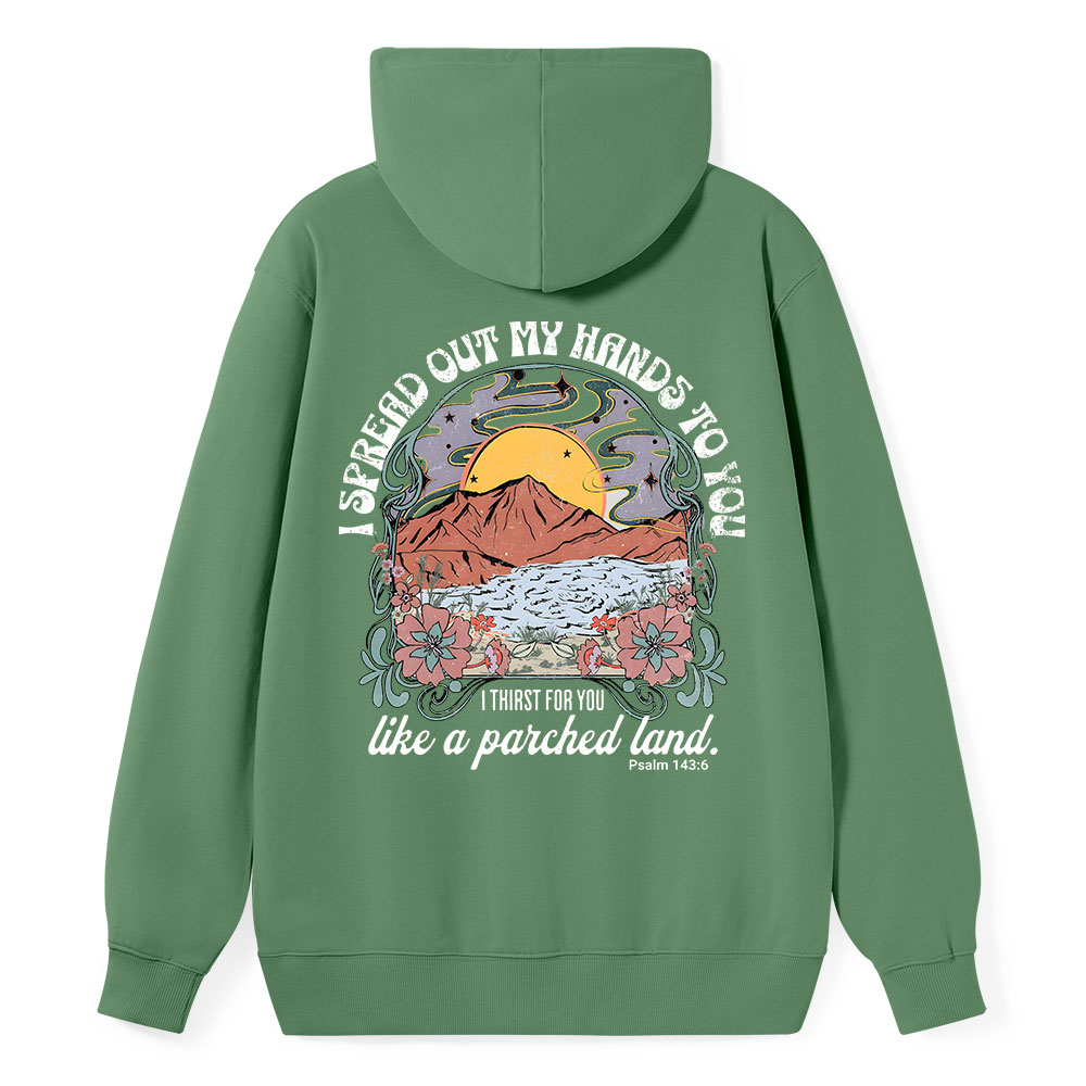 I Spread Our My Hands To You Classic Christian Hoodie