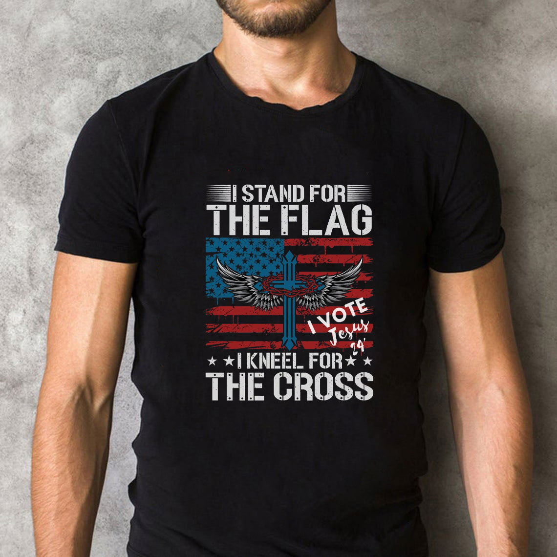 I Stand For The Flag Christian T-Shirt