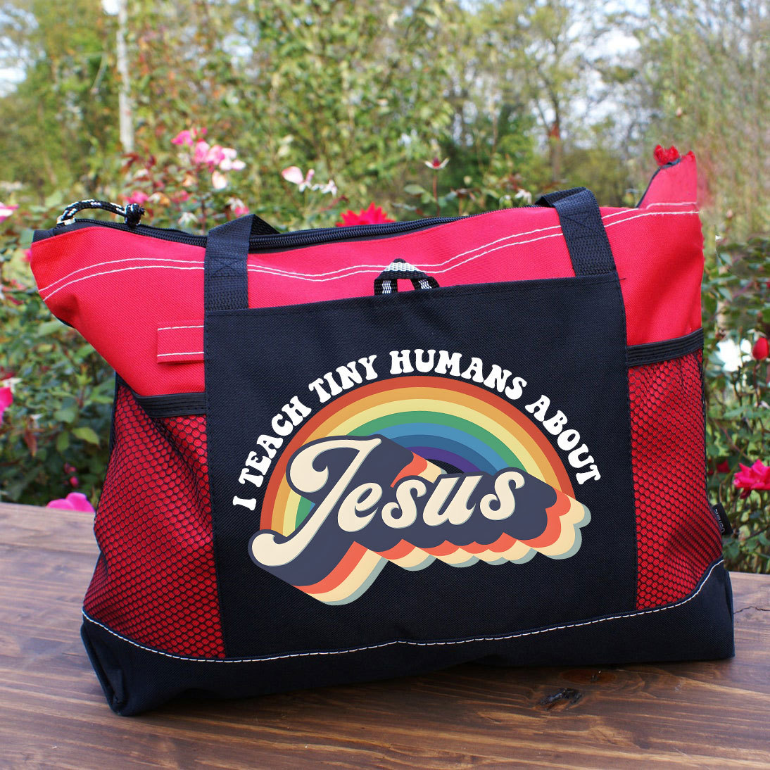 I Teach Tiny  Hamans About Jesus Christian Tote Bag