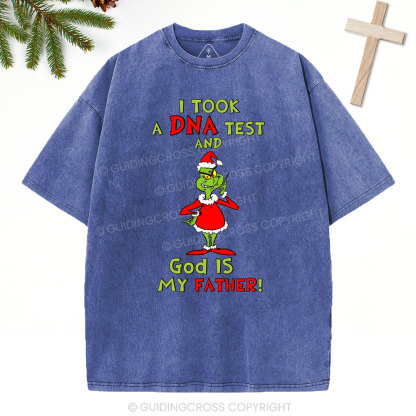 I Took a DNA Test and God Is My Father Christian Washed T-Shirt