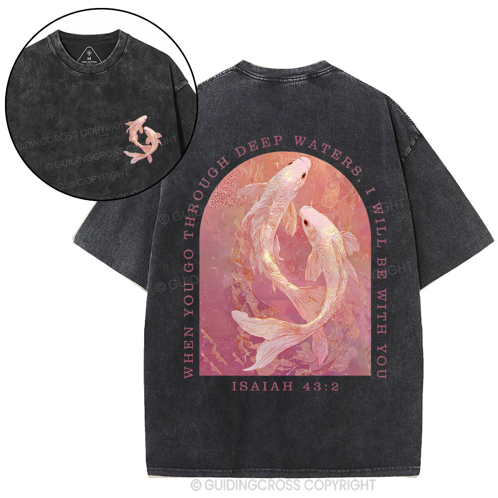 I WIll Be With You Christian Washed T-Shirt