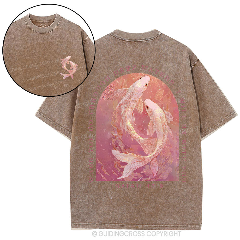 I WIll Be With You Christian Washed T-Shirt