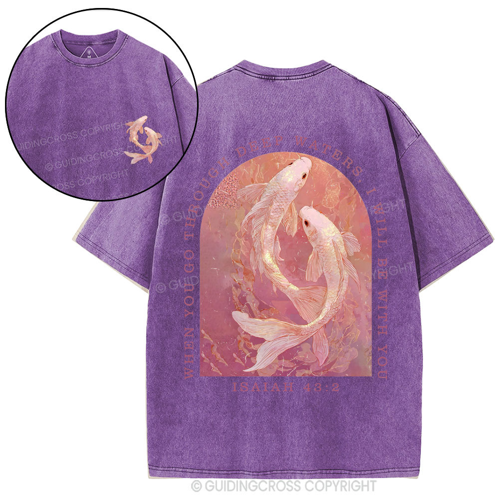I WIll Be With You Christian Washed T-Shirt