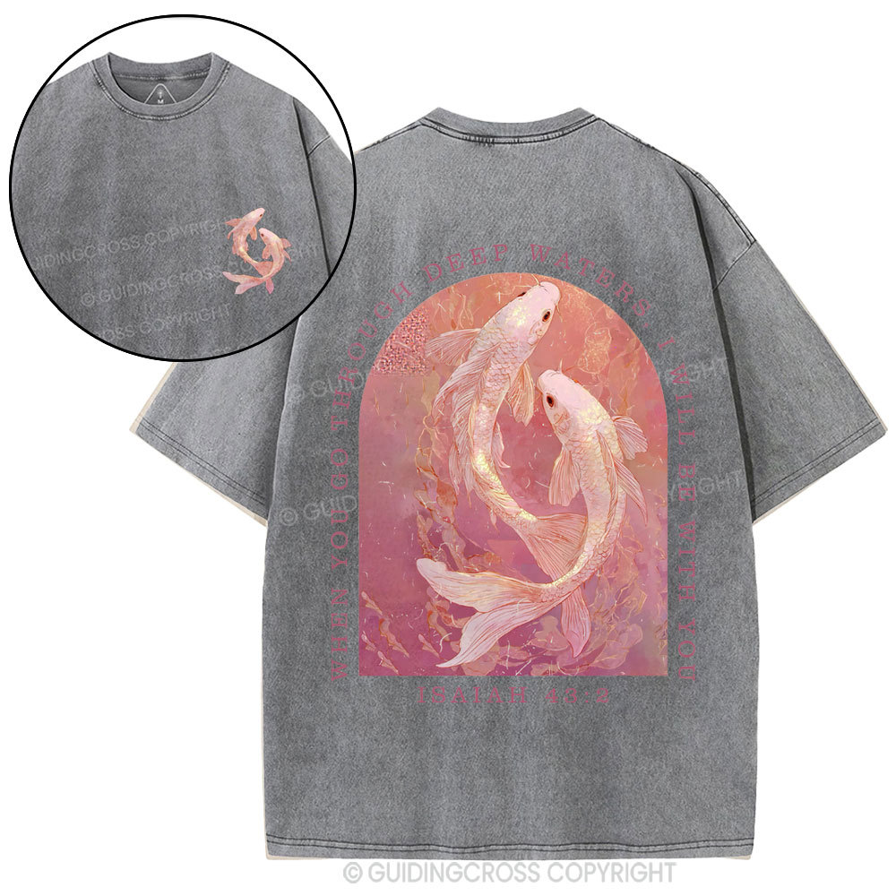 I WIll Be With You Christian Washed T-Shirt