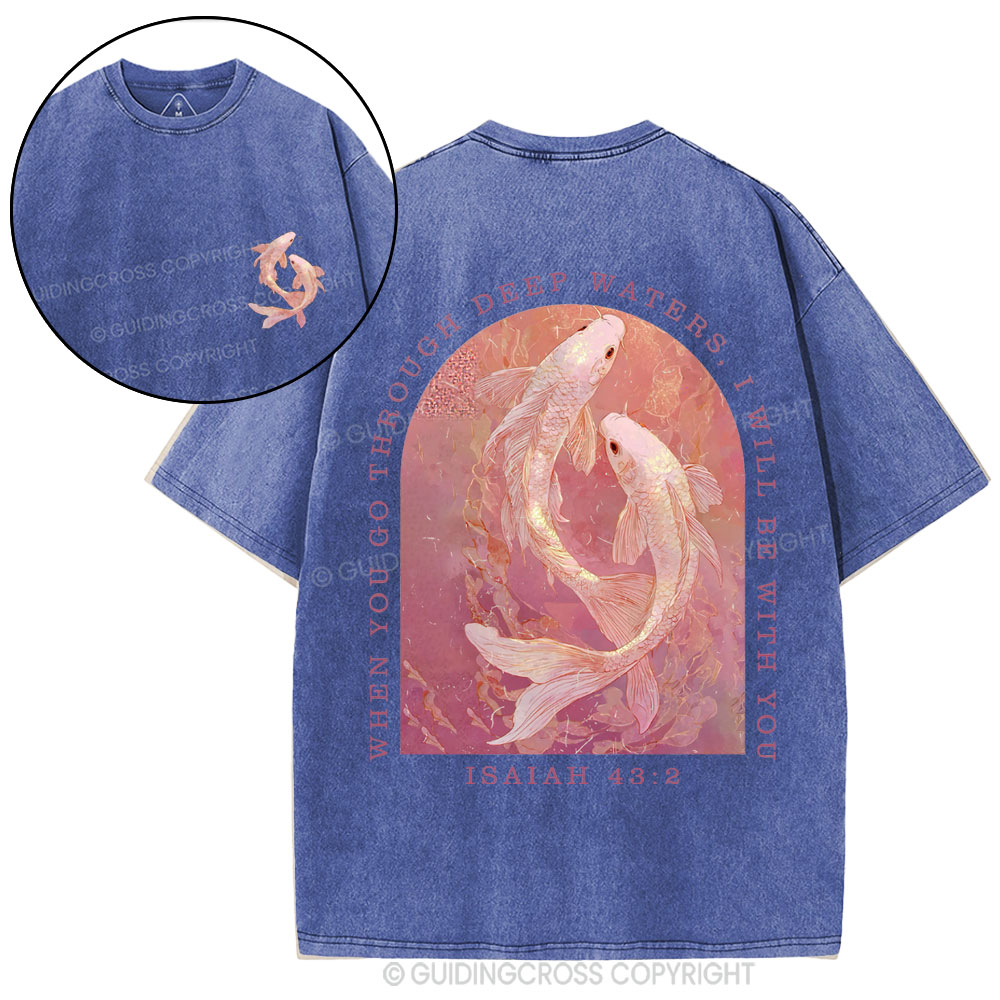 I WIll Be With You Christian Washed T-Shirt