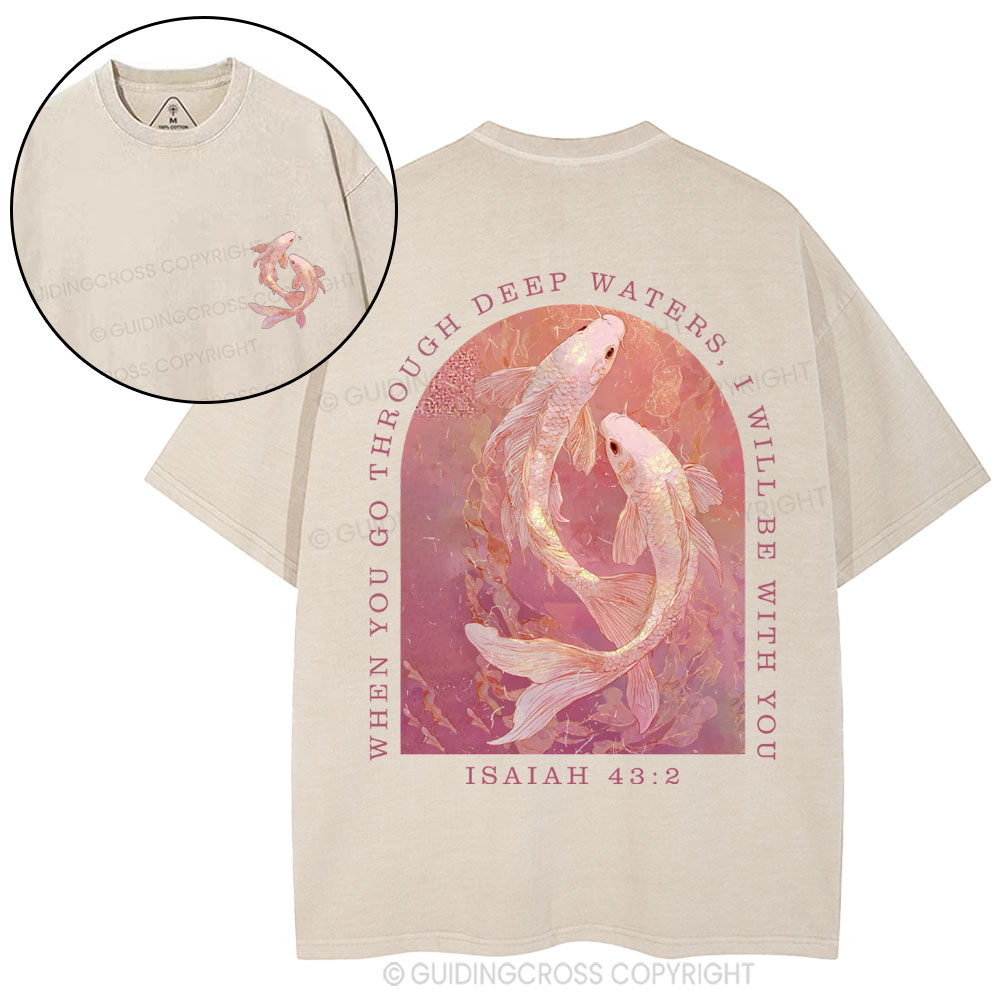 I WIll Be With You Christian Washed T-Shirt