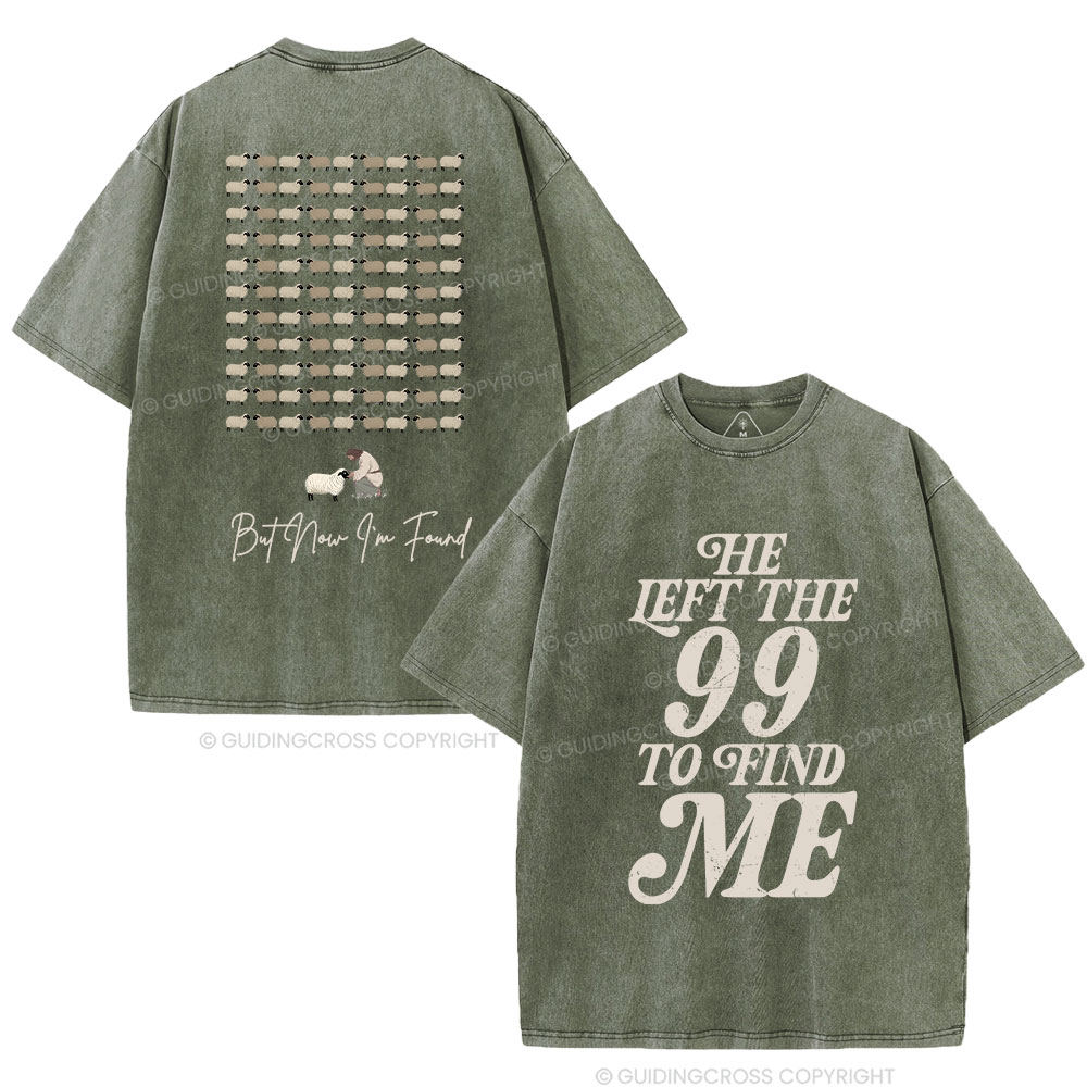 I Was Lost But Now I'm Found Christian Washed T-Shirt