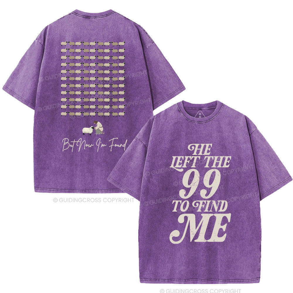 I Was Lost But Now I'm Found Christian Washed T-Shirt