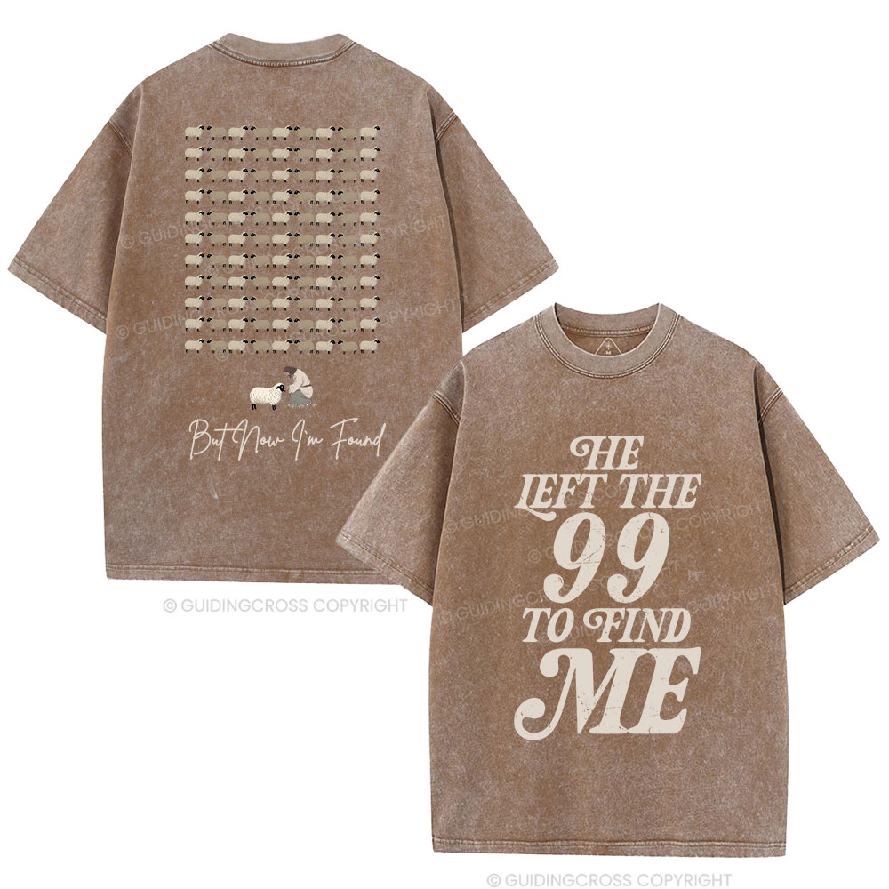 I Was Lost But Now I'm Found Christian Washed T-Shirt