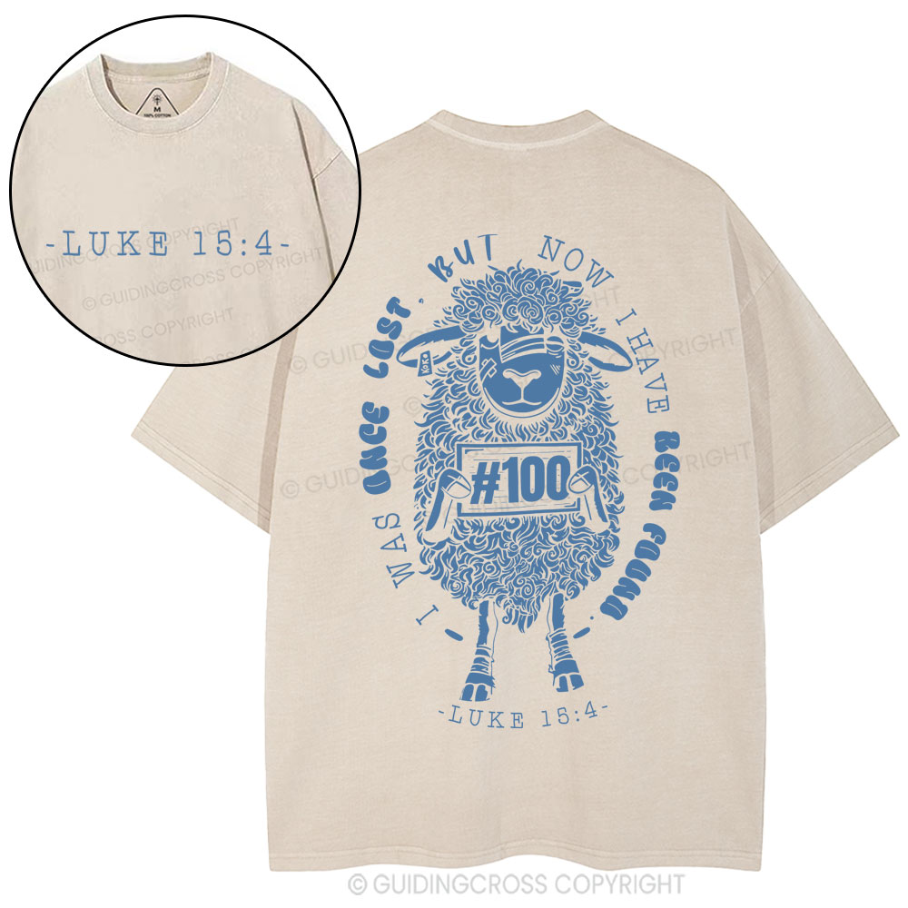 I Was Once Lost Christian Washed T-Shirt