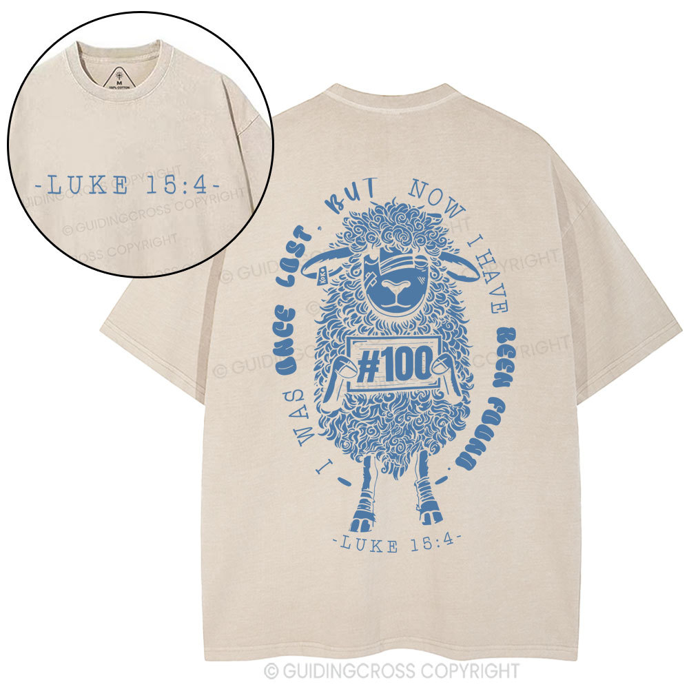 I Was Once Lost Christian Washed T-Shirt