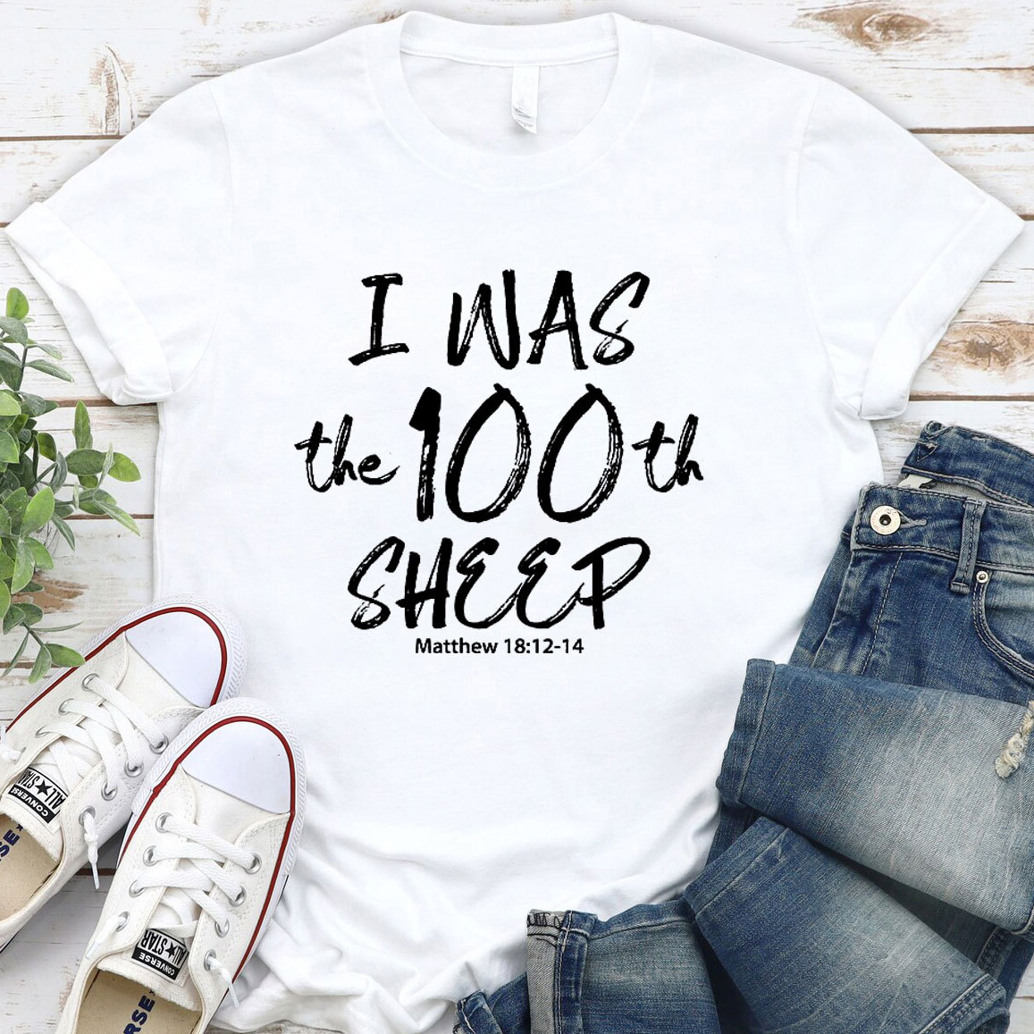 I Was The 100th Sheep Christian T-Shirt