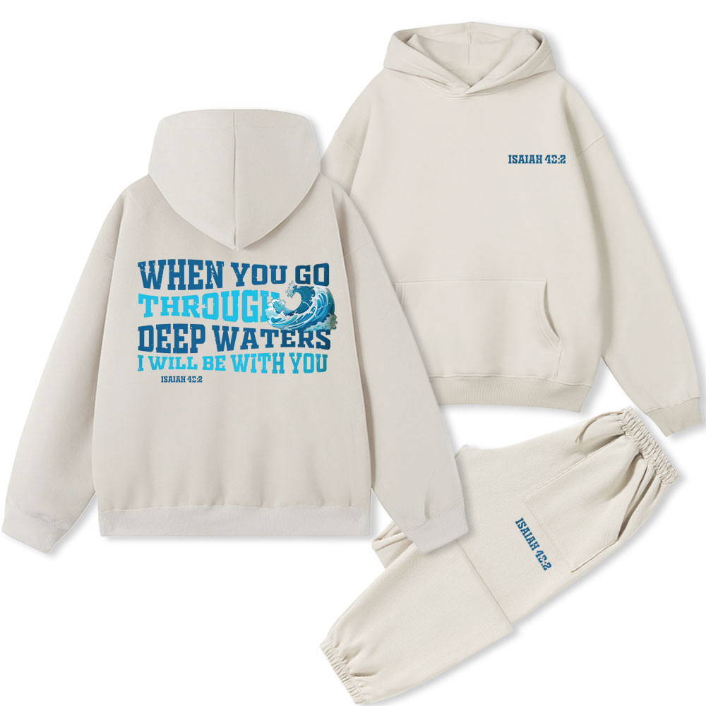 I Will Be With You Christian Premium Fleece Hoodie Set
