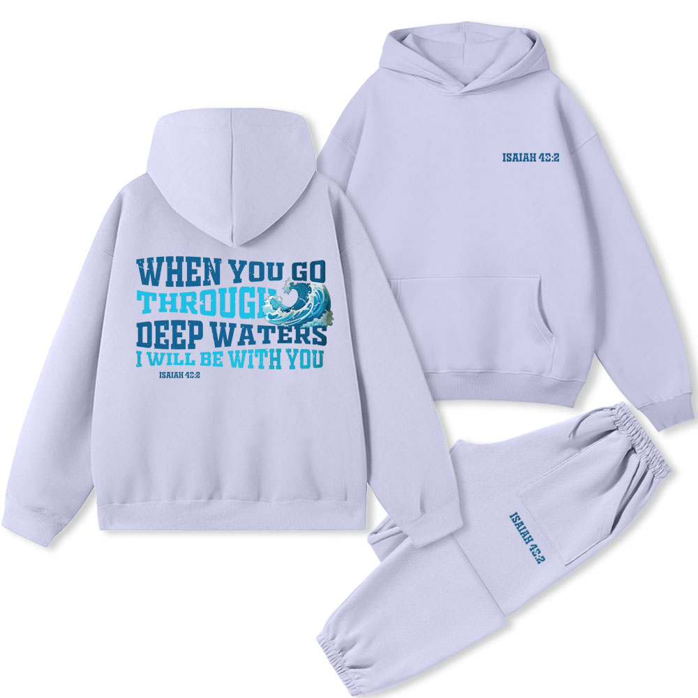 I Will Be With You Christian Premium Fleece Hoodie Set