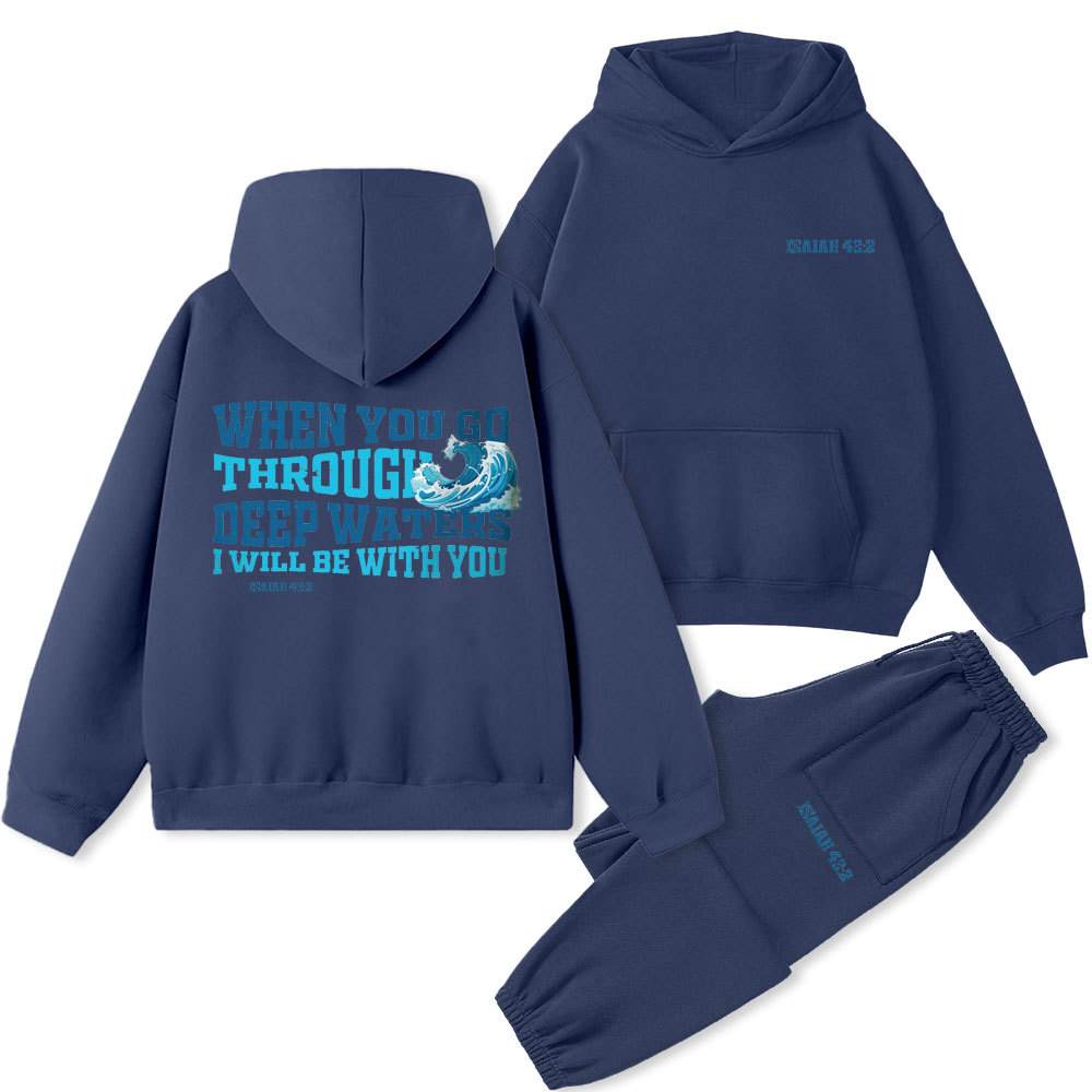 I Will Be With You Christian Premium Fleece Hoodie Set