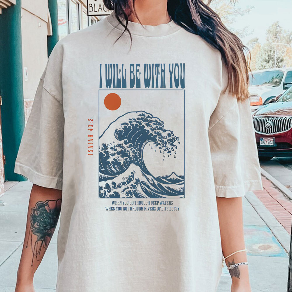 I Will Be With You Christian Washed T-Shirt
