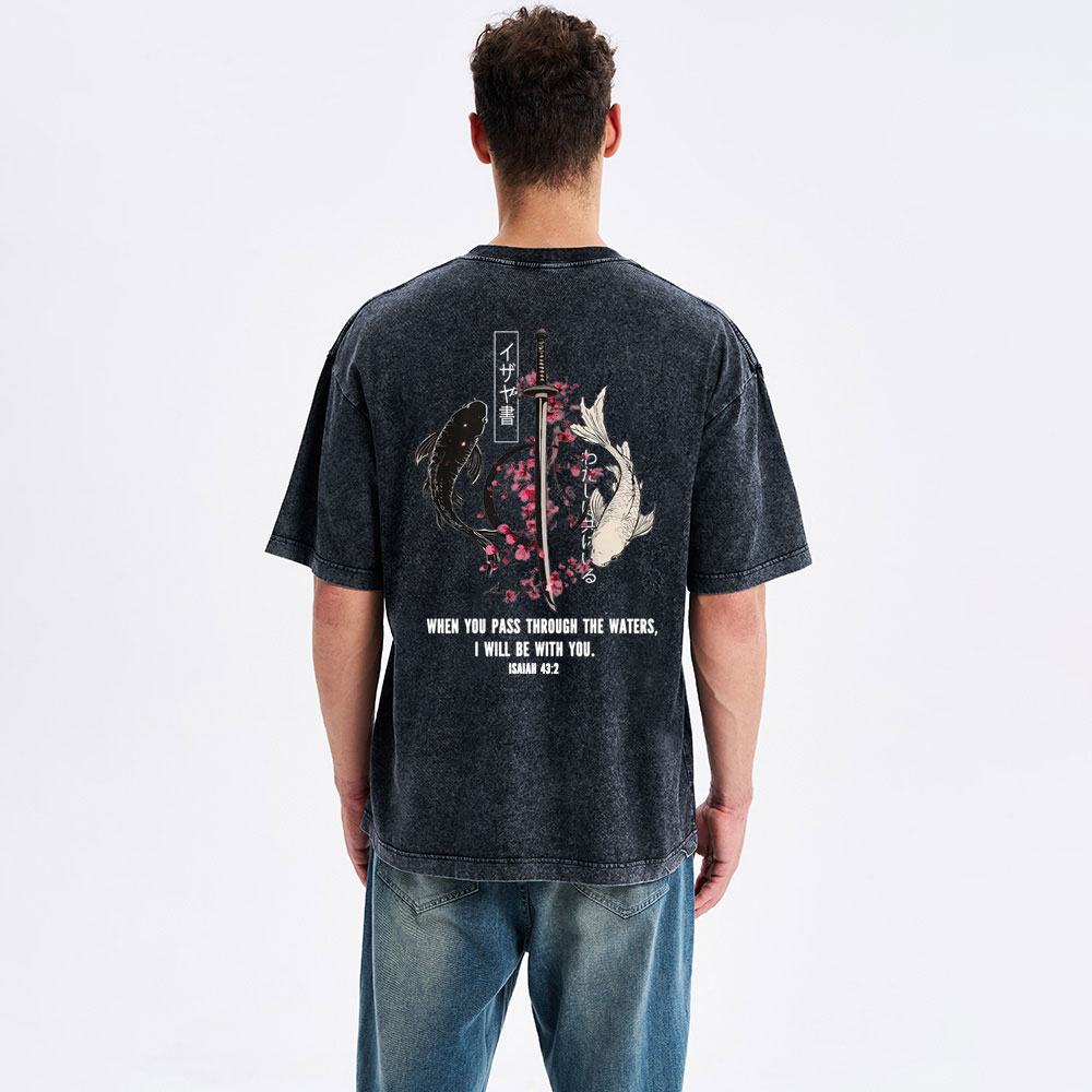 I Will Be With You Christian Washed T-Shirt
