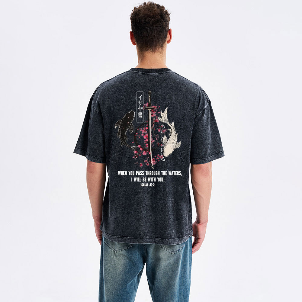 I Will Be With You Christian Washed T-Shirt