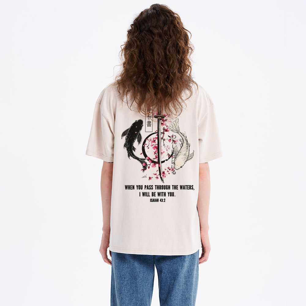 I Will Be With You Christian Washed T-Shirt