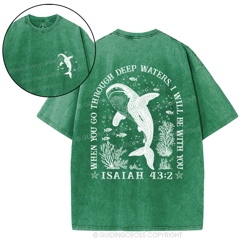 I Will Be With You Christian Washed T-Shirt