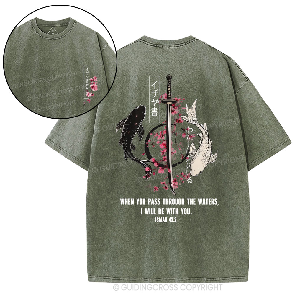 I Will Be With You Christian Washed T-Shirt