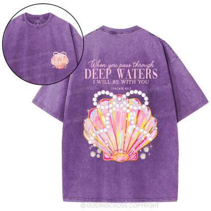 I Will Be With You Christian Washed T-Shirt