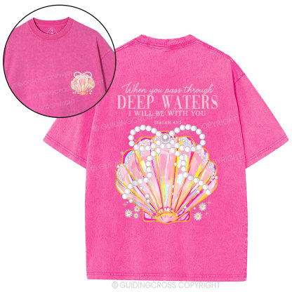 I Will Be With You Christian Washed T-Shirt