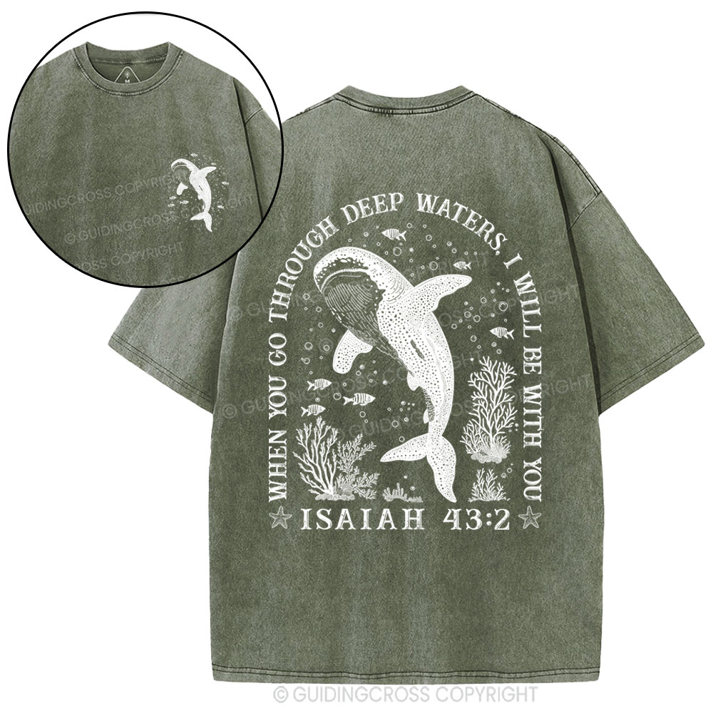 I Will Be With You Christian Washed T-Shirt