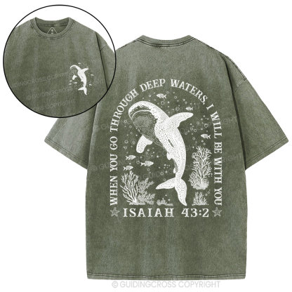 I Will Be With You Christian Washed T-Shirt