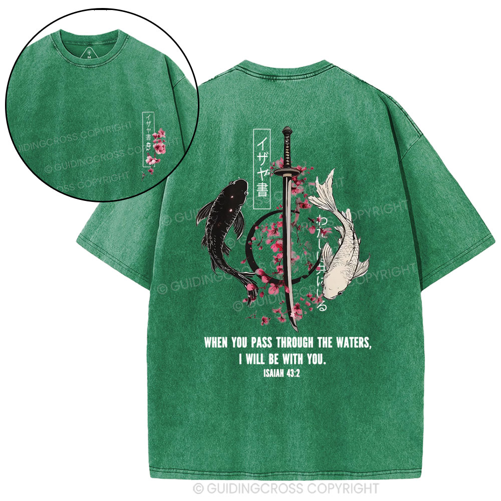 I Will Be With You Christian Washed T-Shirt