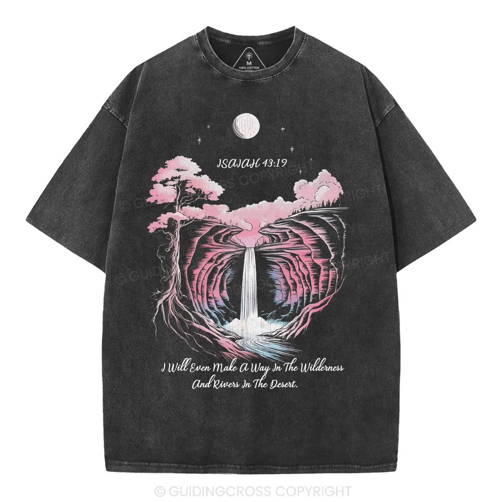 I Will Even Make A Way Christian Washed T-Shirt