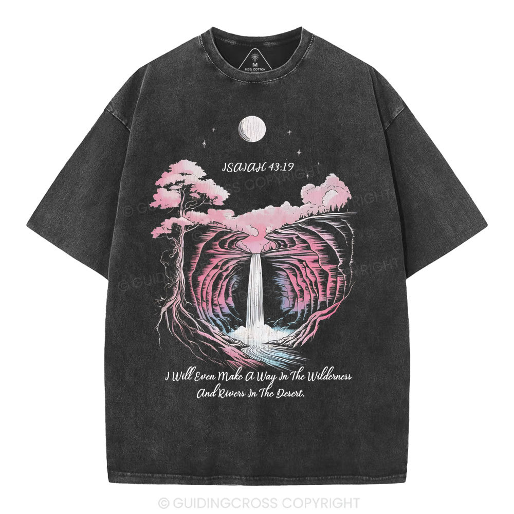 I Will Even Make A Way Christian Washed T-Shirt