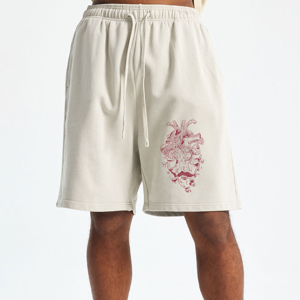 I Will Give You A New Heart And Put A New Spirit Christian Washed Shorts