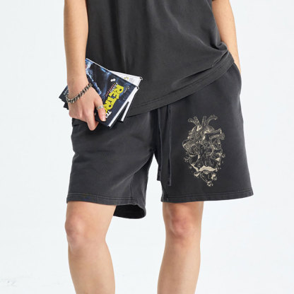 I Will Give You A New Heart And Put A New Spirit Christian Washed Shorts