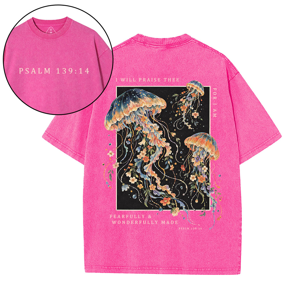 I Will Praise Thee Christian Washed T-Shirt